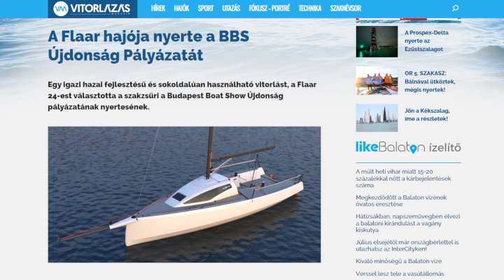 A Flaar hajója nyerte a BBS Újdonság Pályázatát