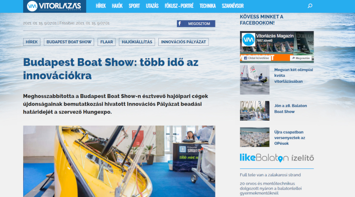 Budapest Boat Show: több idő az innovációkra