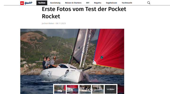 Yacht.de – FLAAR 24 – Erste Fotos vom Test der Pocket Rocket